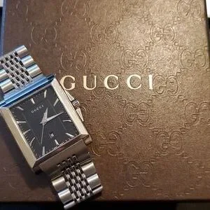 Gucci | Accessories | Gucci Gtimeless Black Rectangle Watch  display picture 2